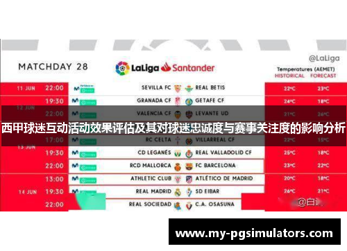 西甲球迷互动活动效果评估及其对球迷忠诚度与赛事关注度的影响分析 西甲球迷互动活动效果评估及其对球迷忠诚度与赛事关注度的影响分析